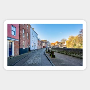 View up Quayside, Norwich Sticker